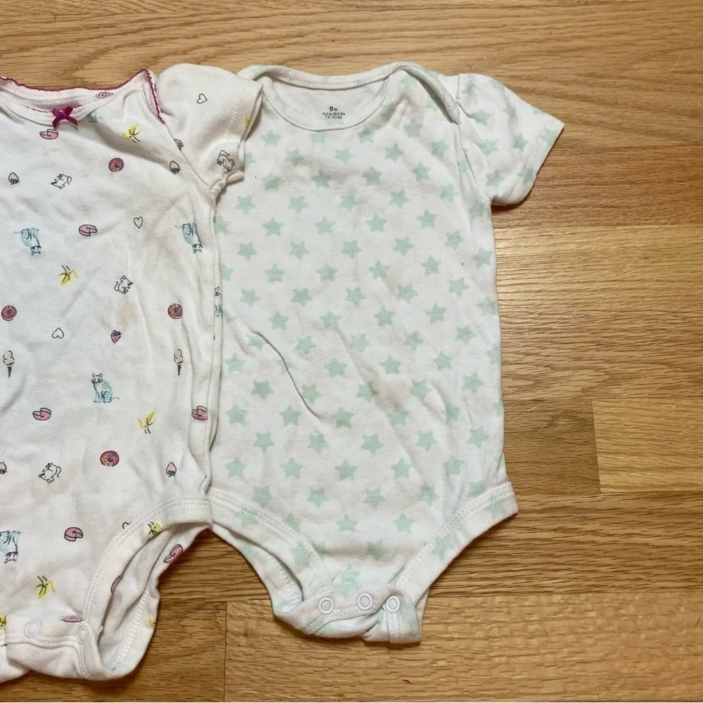 Baby Girl Various Size Bundle Onesie Sweater 0-3 mos 6 mos 9 mos 12 mos White